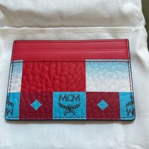 NEW MCM Leather Card Case